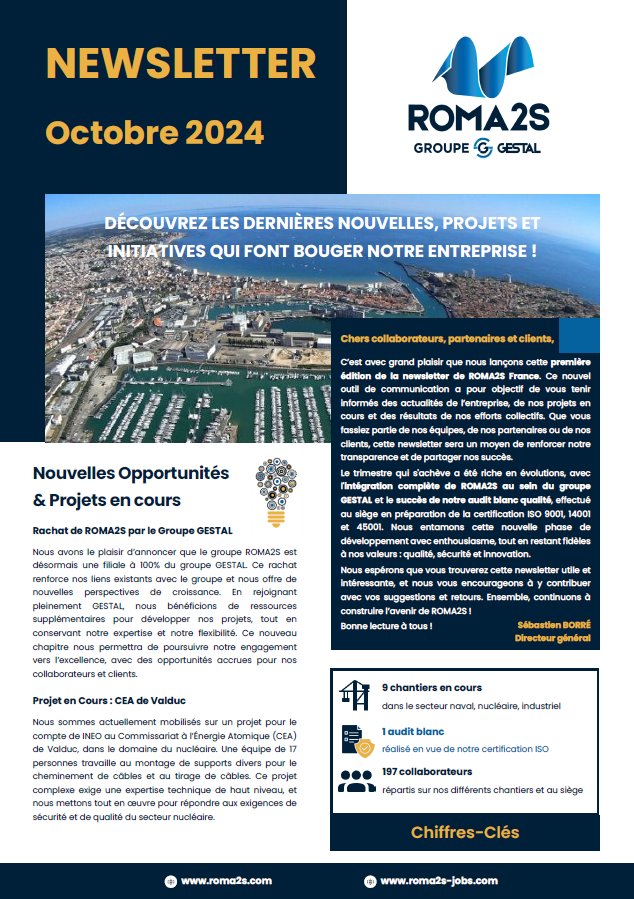 Newsletter Octobre 2024