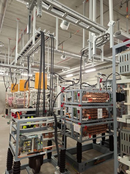 Tirage de câbles usine General Electric Suède