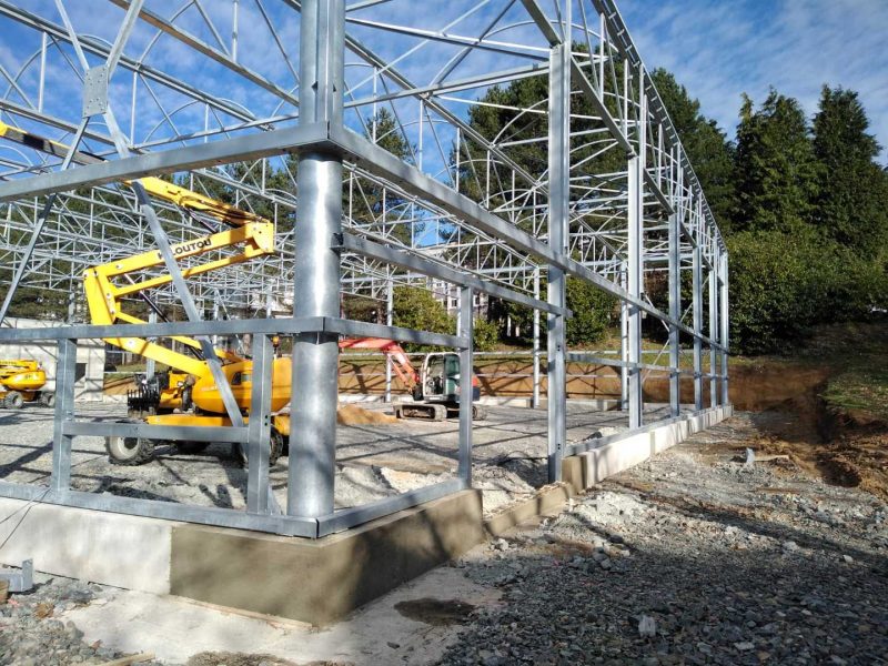 Montage boulodrome