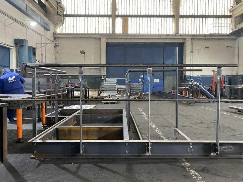 Fabrico de um elemento de serralharia industrial pela ROMA2S