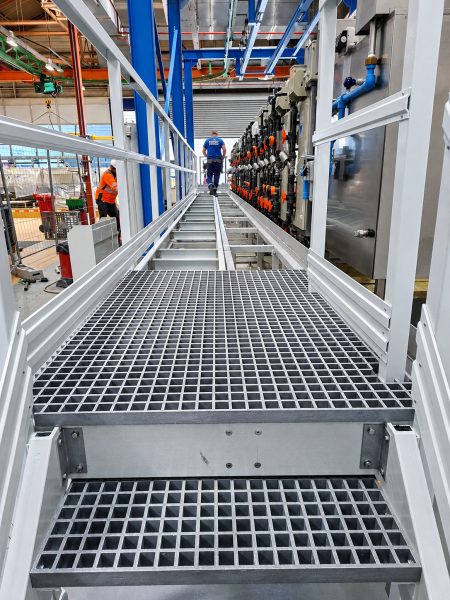 Cheminement de câble usine Petfood